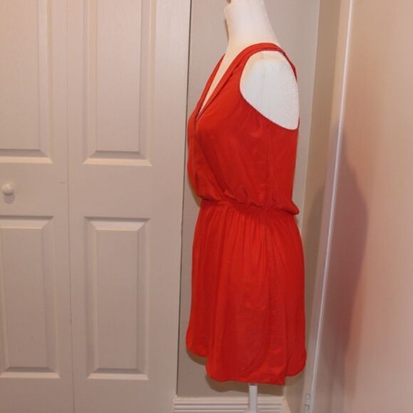 Parker Orange  Silk Mini Dress Women Size Small - Picture 8 of 14